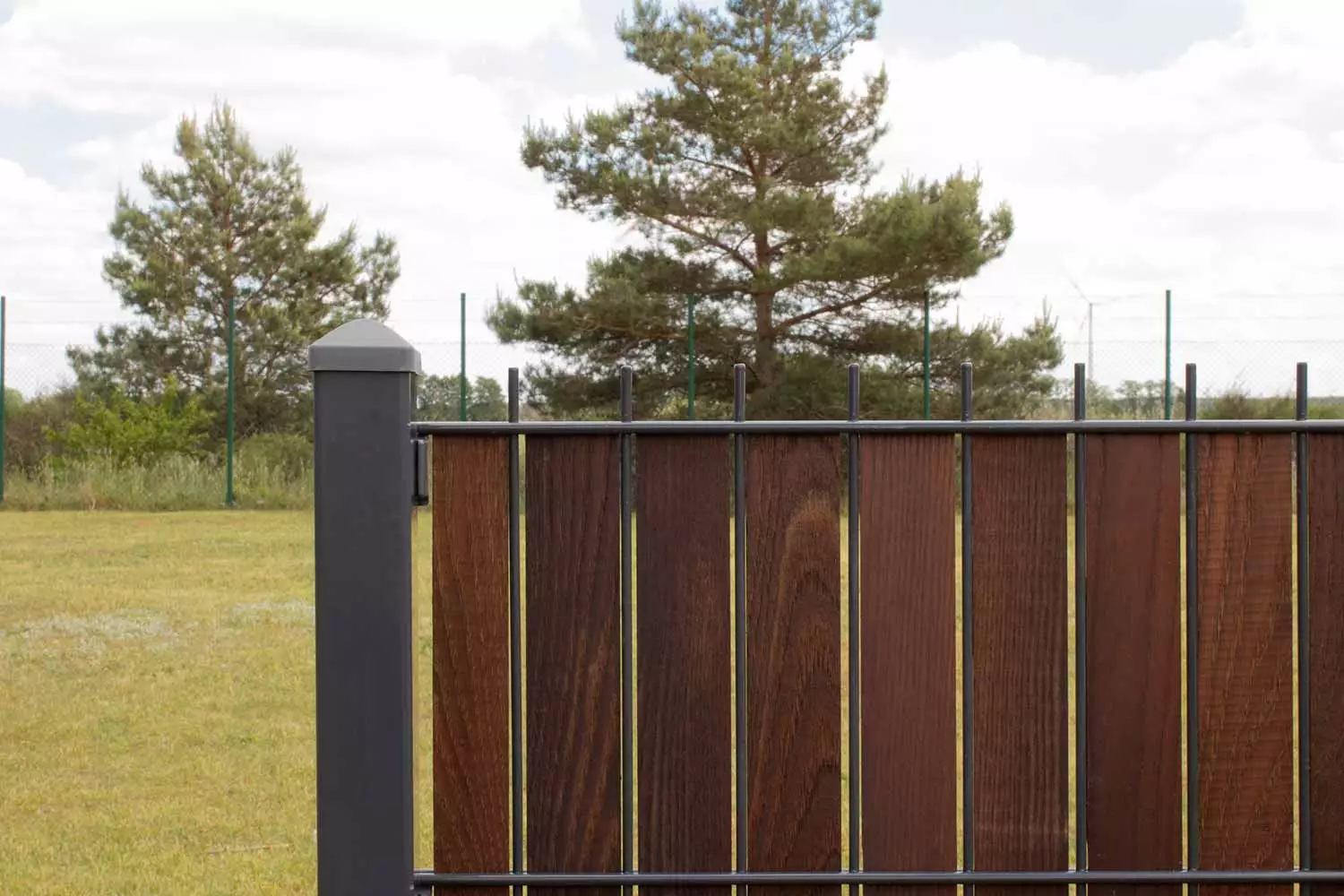 Sichtschutz Thermoholz Doppelstabmatten 