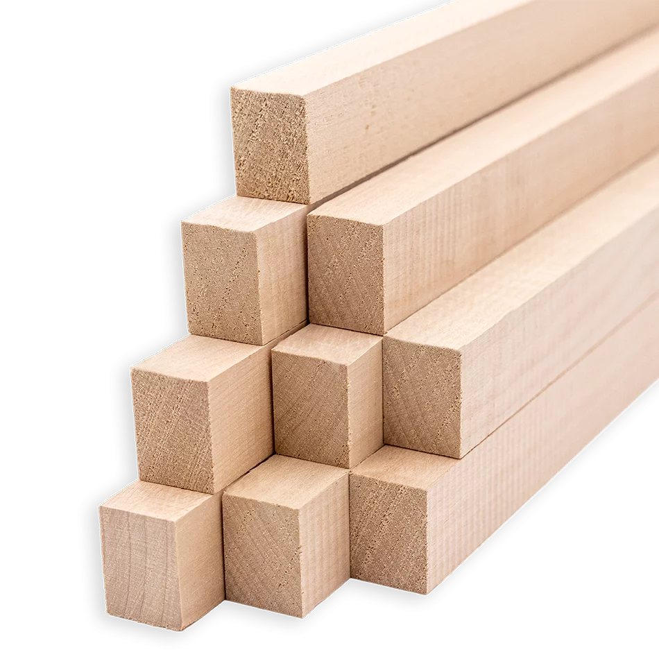 Bois de bricolage noyer rectangles I 15 Kg carton 