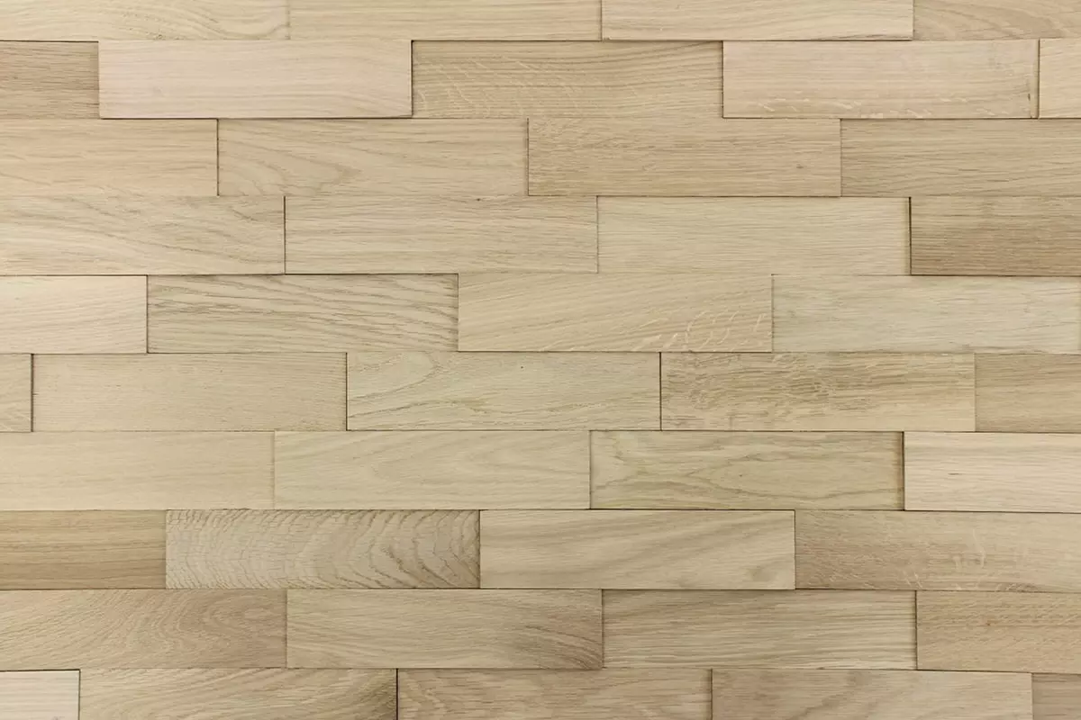 Panneau mural en bois Chêne naturel non traité I 200x50mm