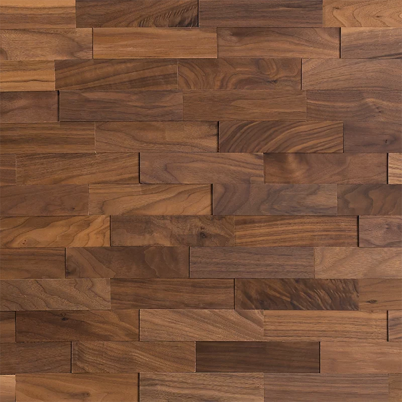 Nussbaum-Paneeloberfläche mit natürlicher Maserung für modernen Innenausbau in Deutschland