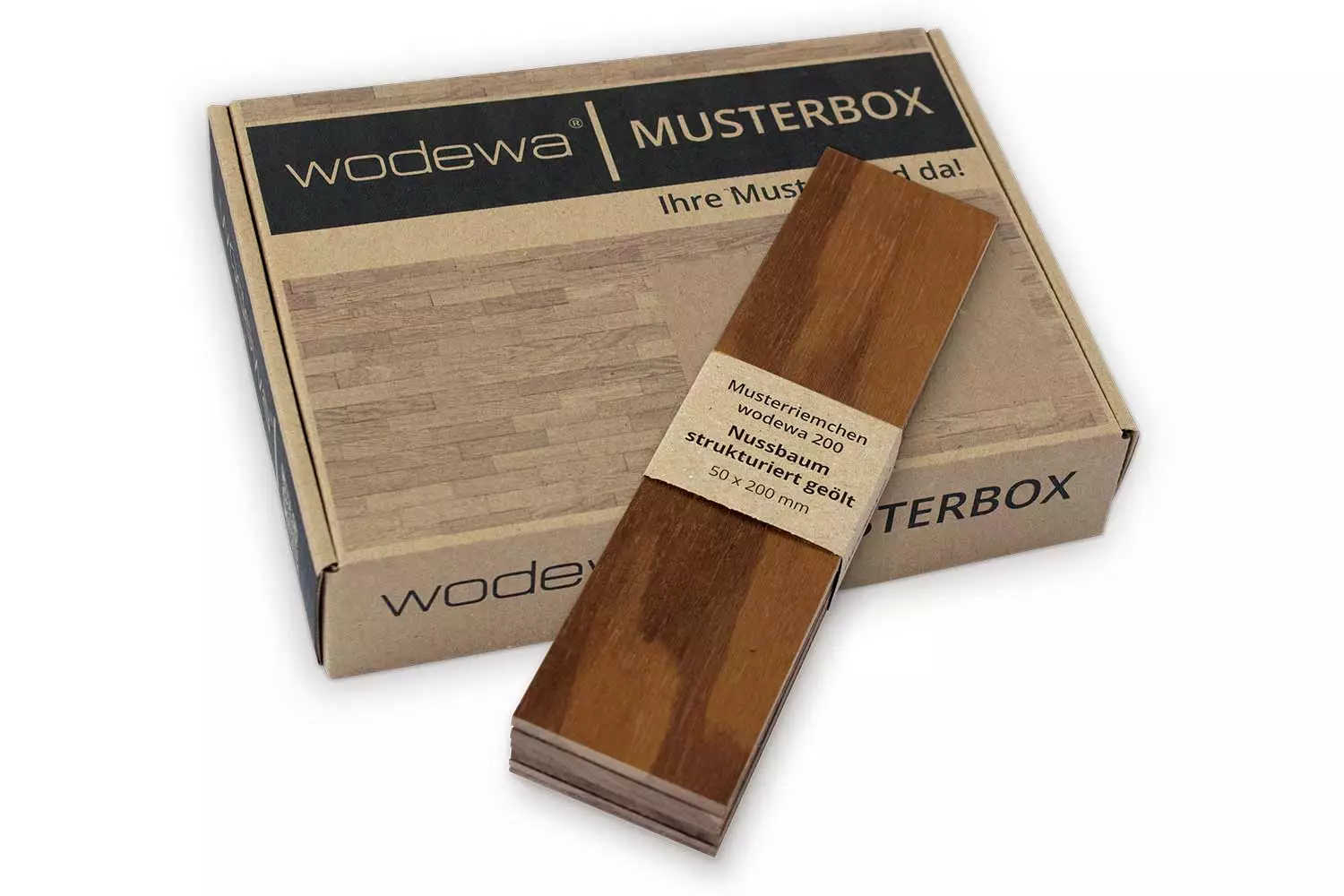 wodewa Musterset I Nussbaum I strukturiert geölt